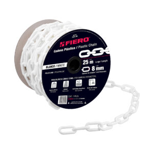 CADENA PLASTICA 1/8 BLANCA