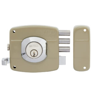 CERRADURA PUERTA METAL SMART KEY DER.BEIGE