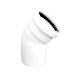 CODO PVC DE 4"*45 JUNTA RAP.C/PED.