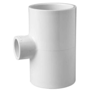 Tee PVC reduct. 4" x 1"  c/r