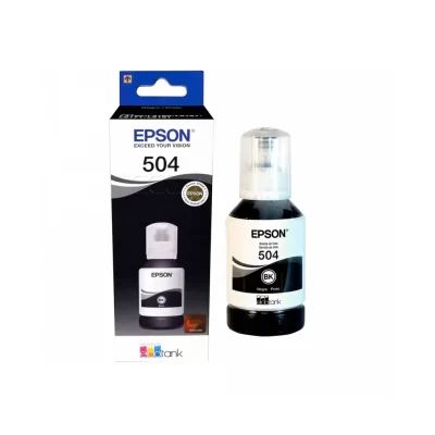 EPSON T504 Botella tinta negro