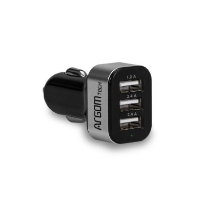 Cargador USB De 3 Puertos 6A para auto