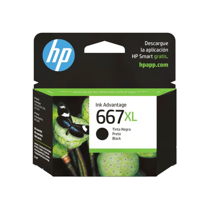 HP 667 XL Negro Alto Rendimiento