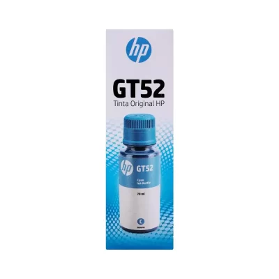 Botella de tinta original cian HP GT52