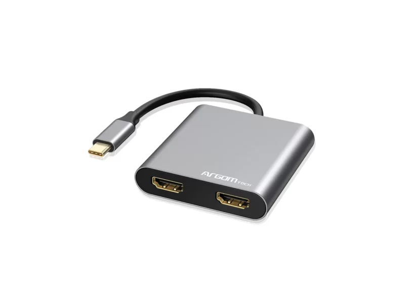 One Axess | HUB 4 en 1, USB Tipo C, Paso de carga, Dual HDMI