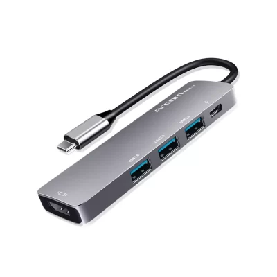 One Axess | HUB 5 en 1, USB Tipo C, Paso de carga
